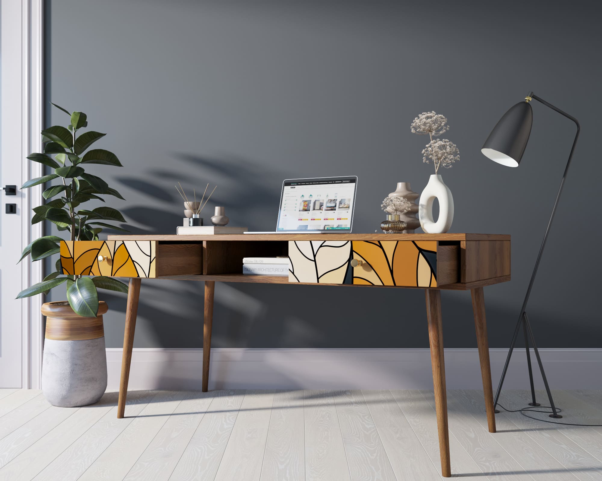 купить Стол рабочий "Berber" принт 08 арт BB18/Print_08