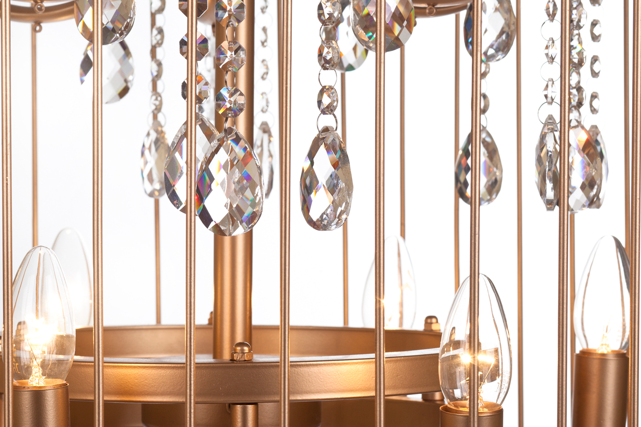 Люстра Birdcage D60 Gold в интерьере