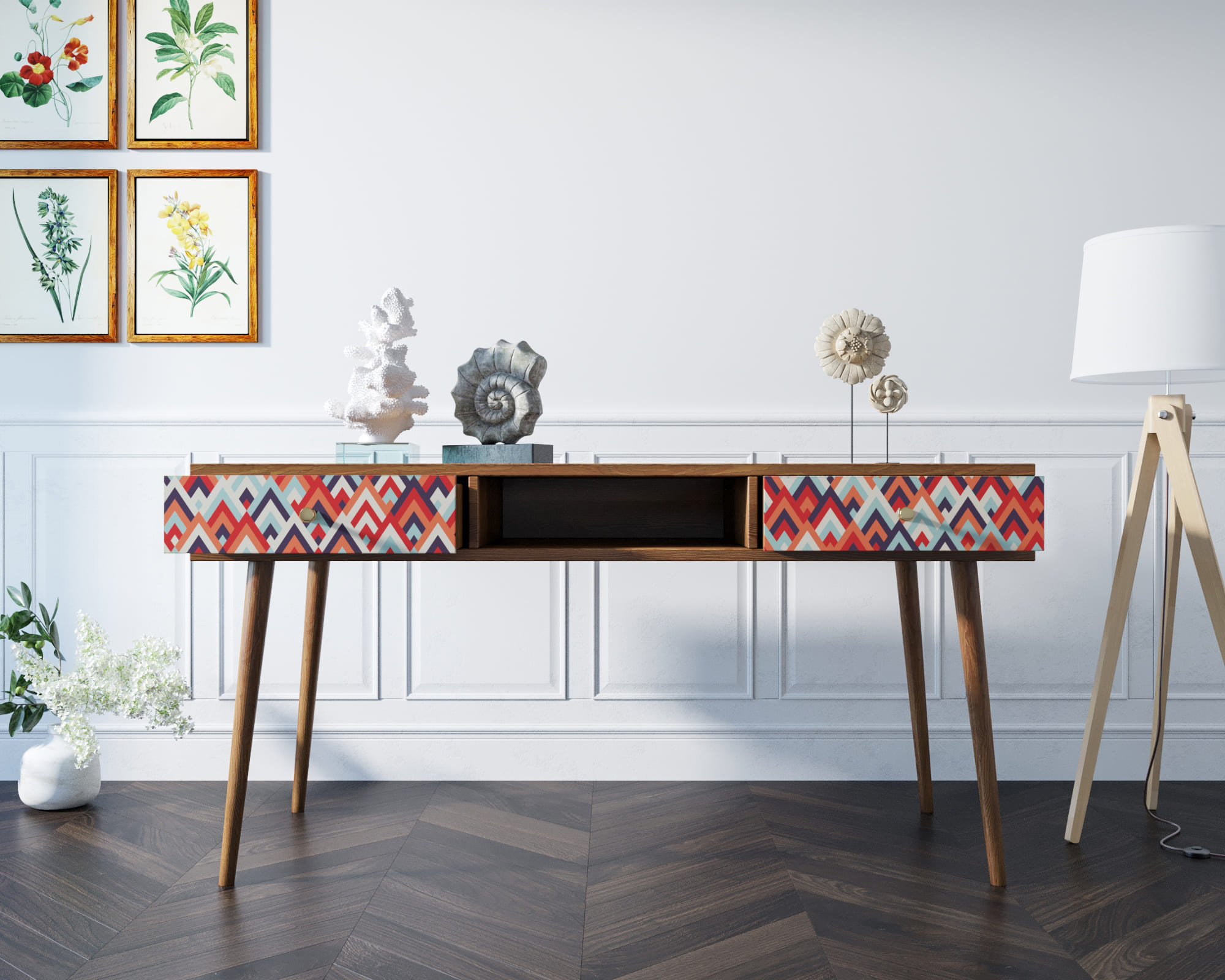 Стол рабочий "Berber" принт 2 арт BB18/Print_02 в интернет-магазине