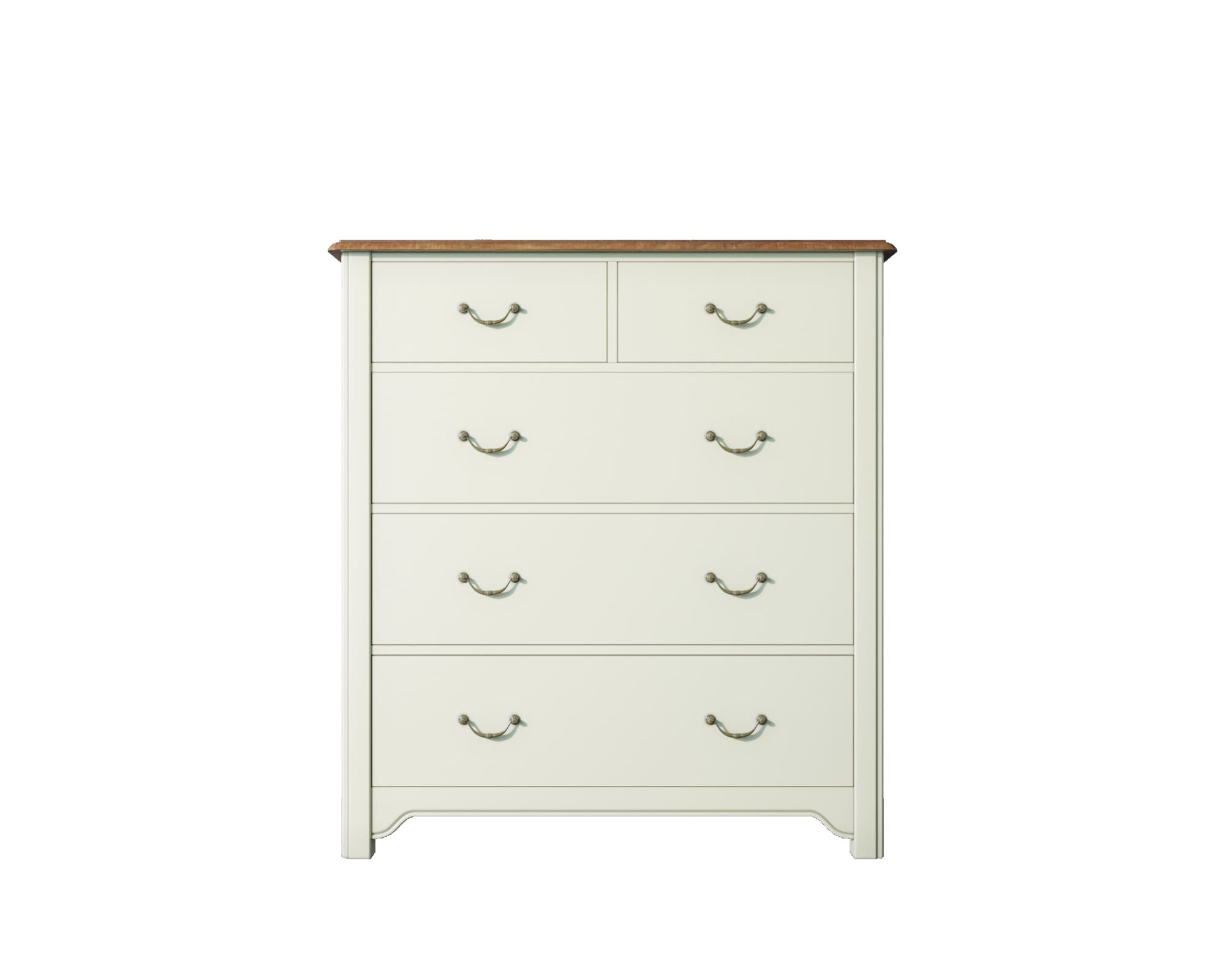 фото Бежевый комод "Olivia" на пять ящиков арт GA2005C