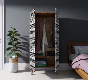 купить Шкаф малый двухстворчатый "Berber" принт 19 арт BB08/Print_19