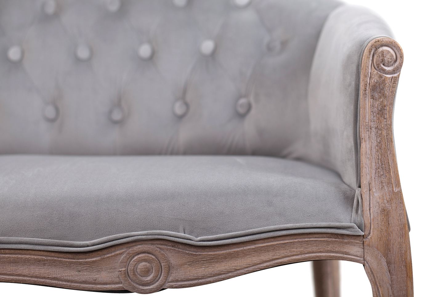 Двухместный дизайнерский диван Kandy Double Grey Velvet в интерьере в Москве Двухместный дизайнерский диван Kandy Double Grey Velvet в интерьере