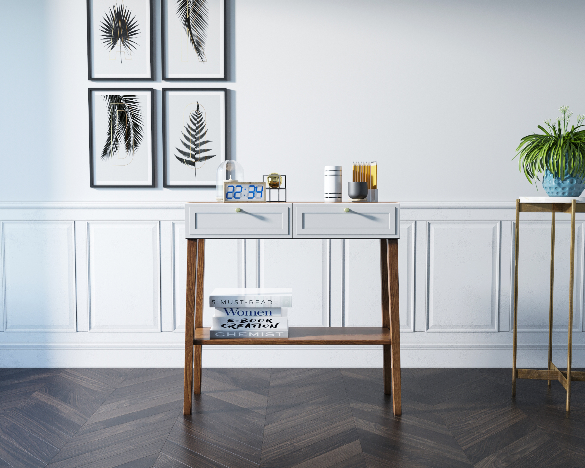 Консоль узкая "Andersen" арт AN19WH в интернет-магазине