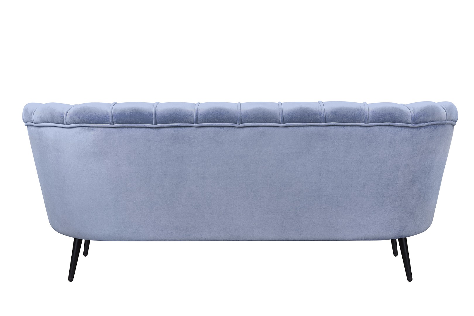 Диван ракушка для гостиниц Pearl Triple Blue на черных ножках в интернет-магазине в Москве Диван ракушка для гостиниц Pearl Triple Blue на черных ножках в интернет-магазине