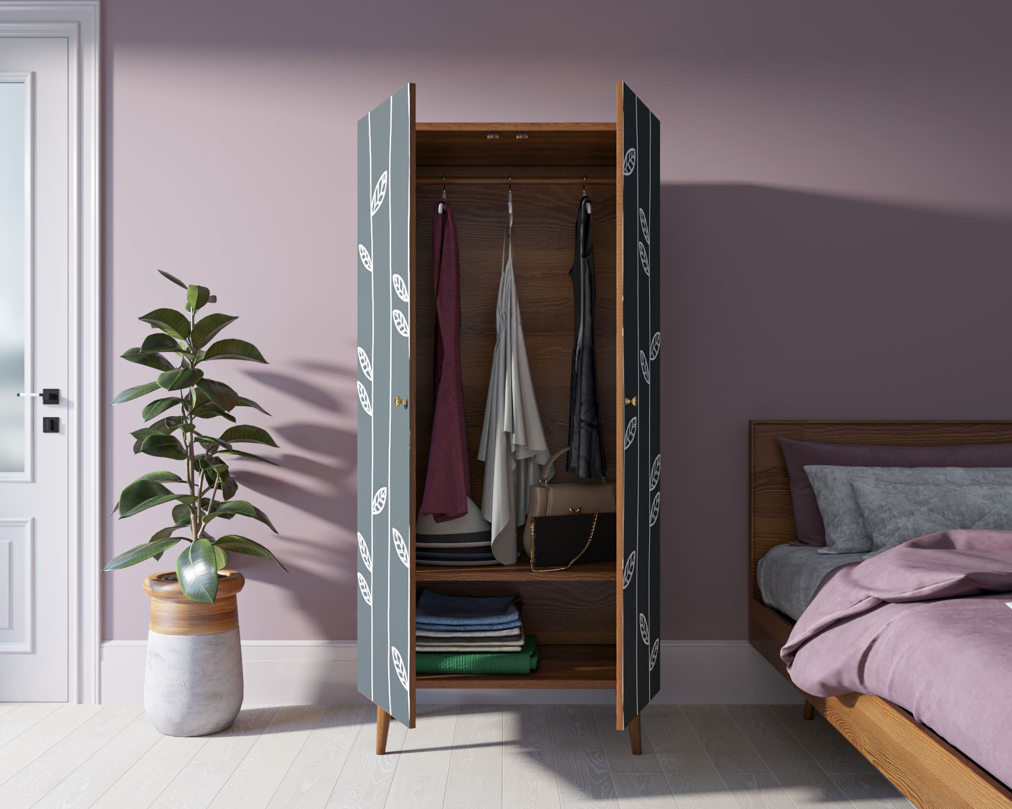 Шкаф малый двухстворчатый "Berber" принт 18 арт BB08/Print_18 в интернет-магазине в Москве Шкаф малый двухстворчатый "Berber" принт 18 арт BB08/Print_18 в интернет-магазине