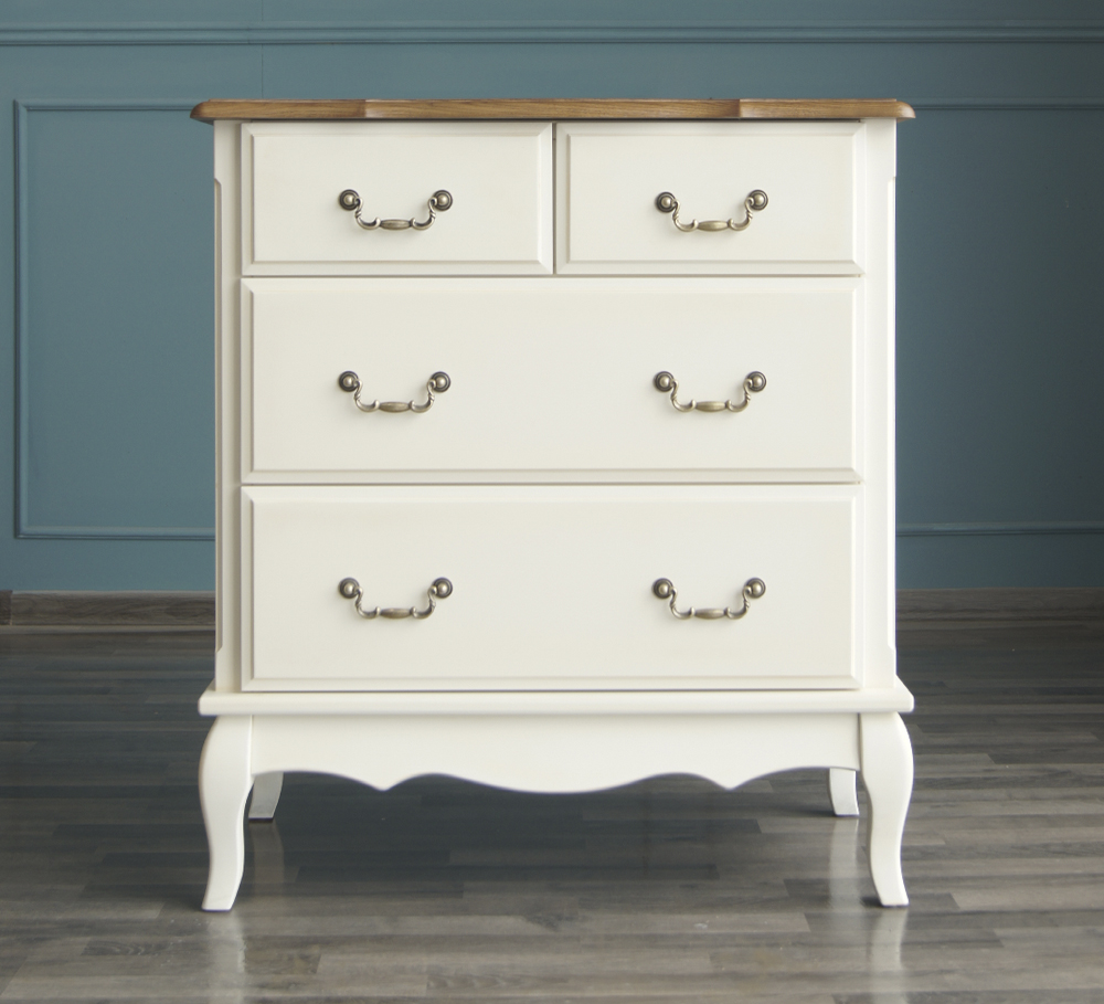 купить Бежевый комод Leontina (4 ящика) арт ST9335 в Москве купить Бежевый комод Leontina (4 ящика) арт ST9335