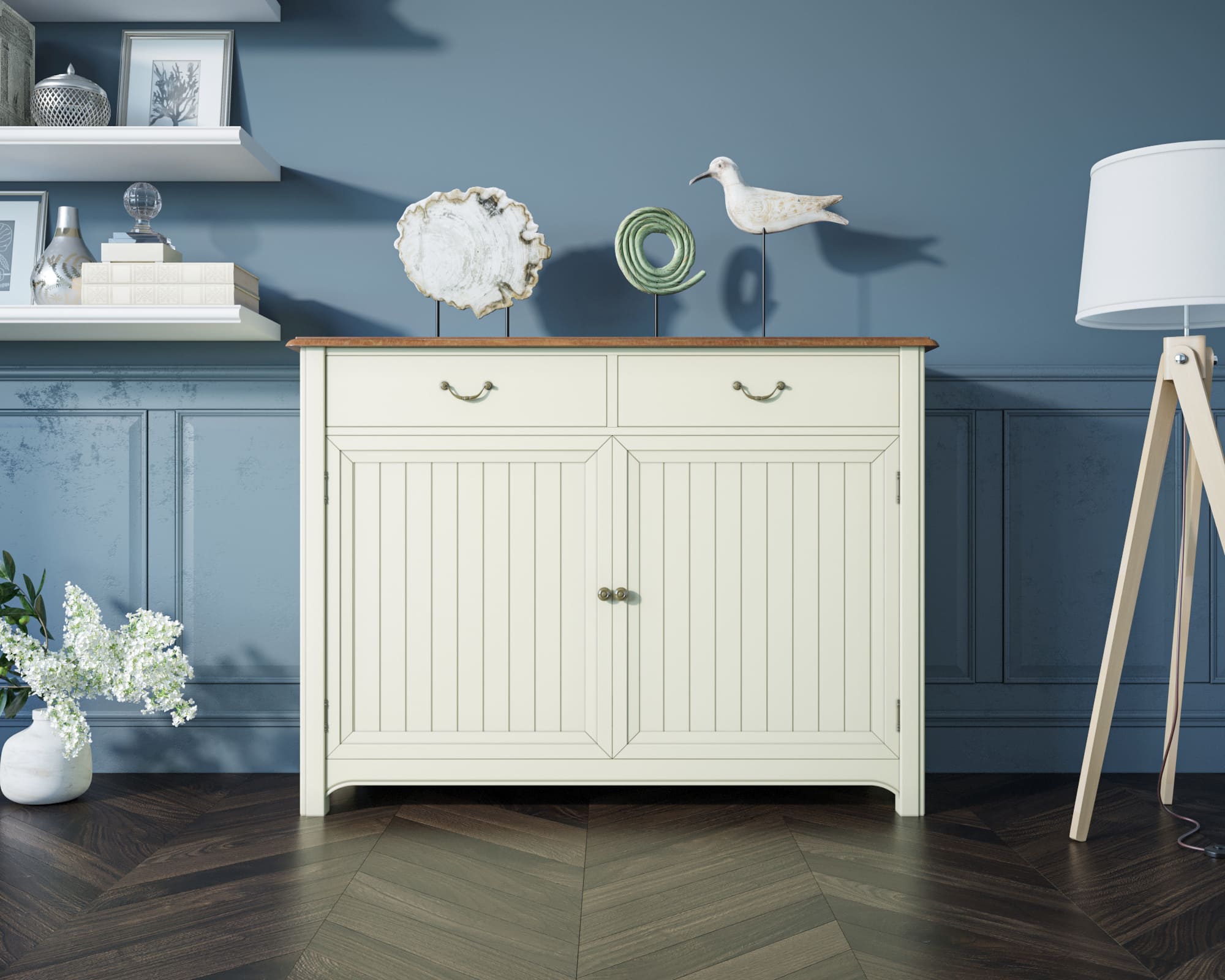 заказать Комод Olivia из березы в бежевом цвете арт GA4005-1C в интернет-магазине