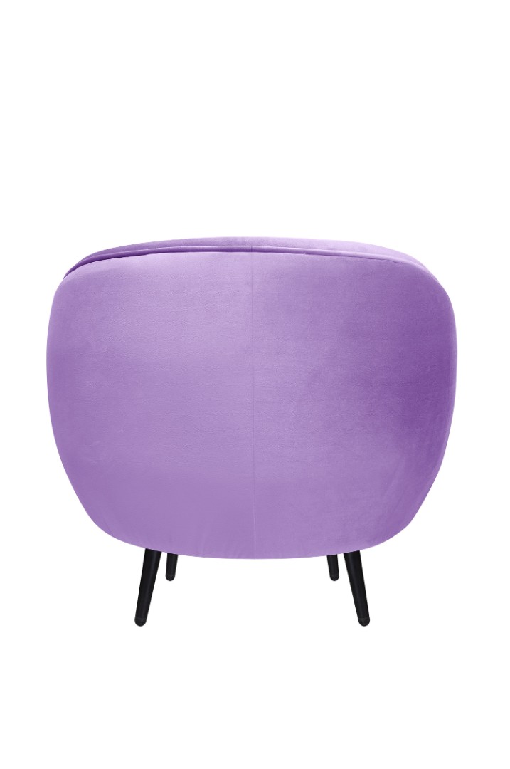 Мягкое кресло Small Benee Purple на черных ножках в интернет-магазине