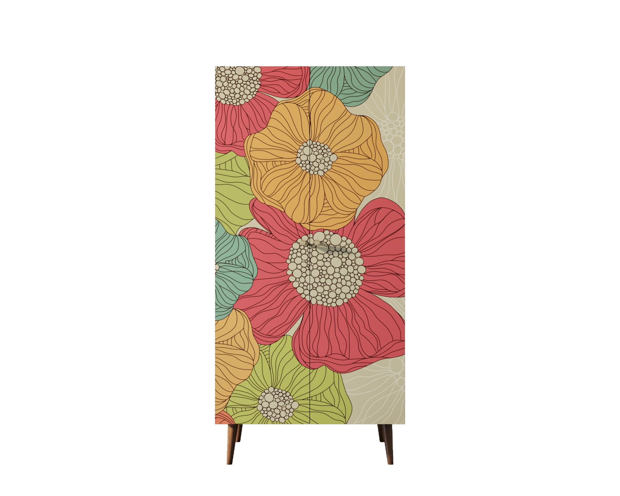 заказать Шкаф малый двухстворчатый "Berber" принт 5 арт BB08/Print_05