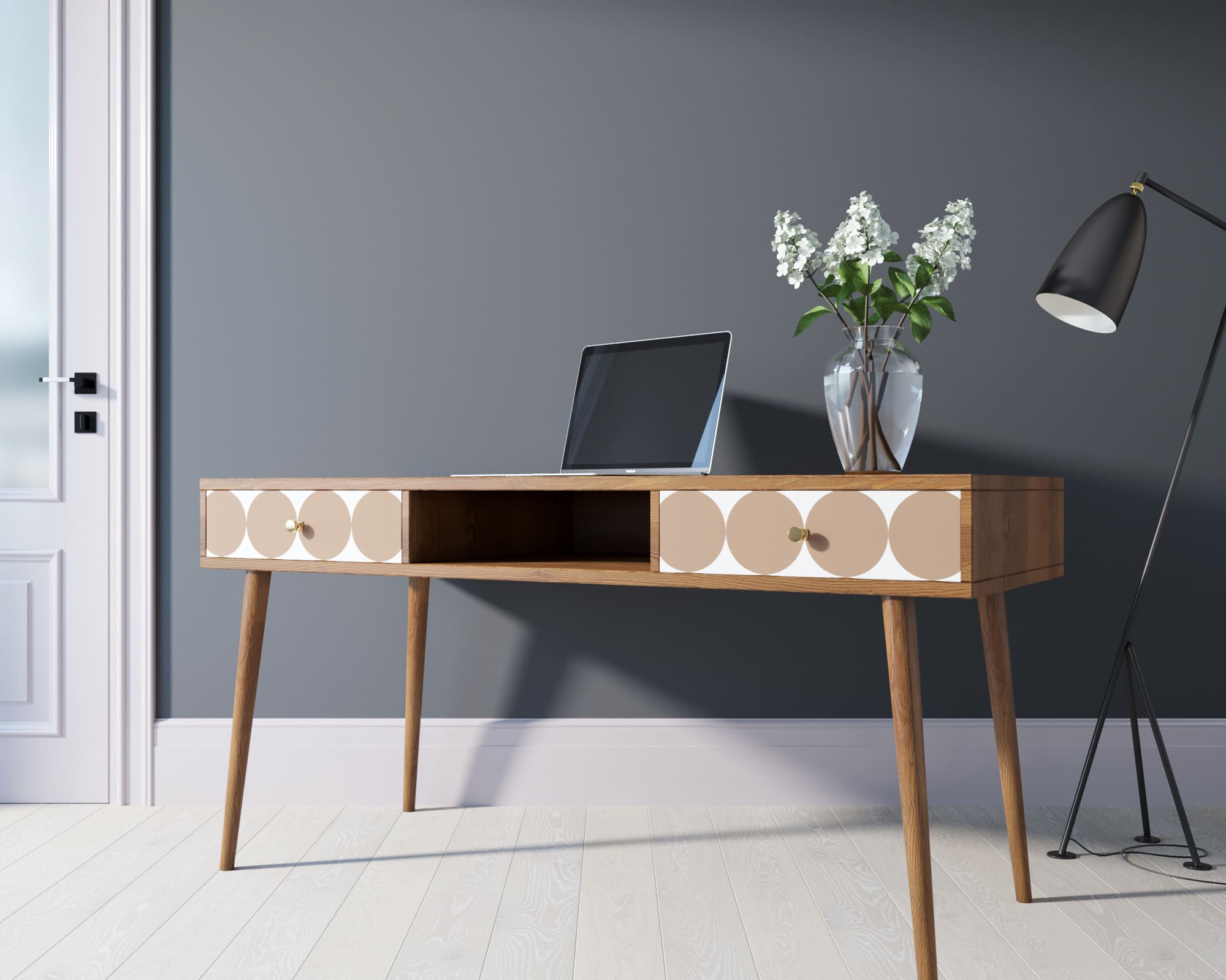 фото Стол рабочий "Berber" принт 17 арт BB18/Print_17