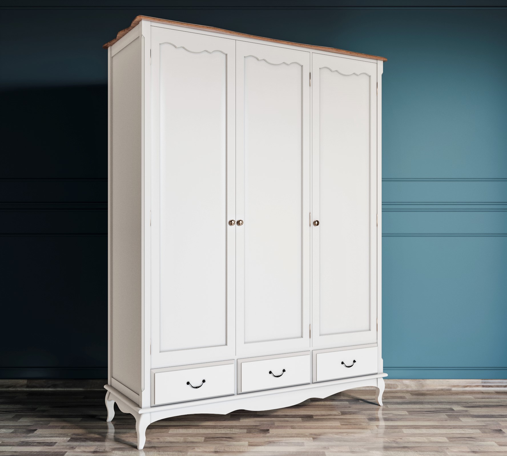 заказать Шкаф Leontina для одежды трехстворчатый с ящиками арт ST9327KR/3 в Москве заказать Шкаф Leontina для одежды трехстворчатый с ящиками арт ST9327KR/3