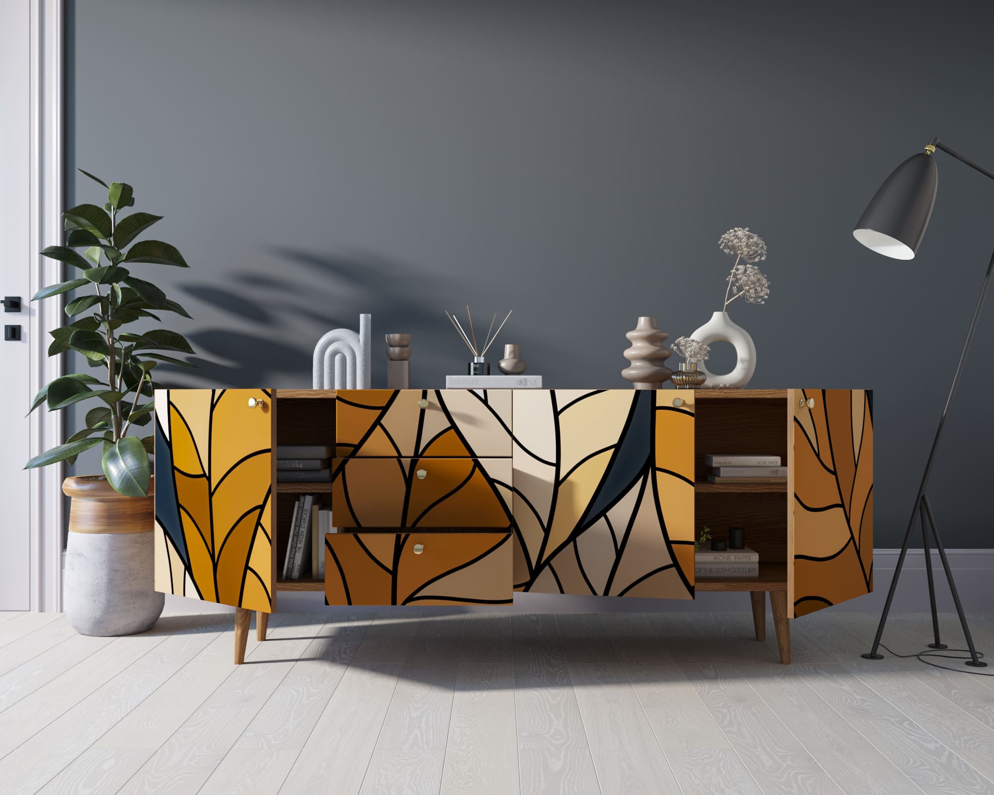 купить Комод "Berber" удлиненный принт 08 арт BB11/Print_08