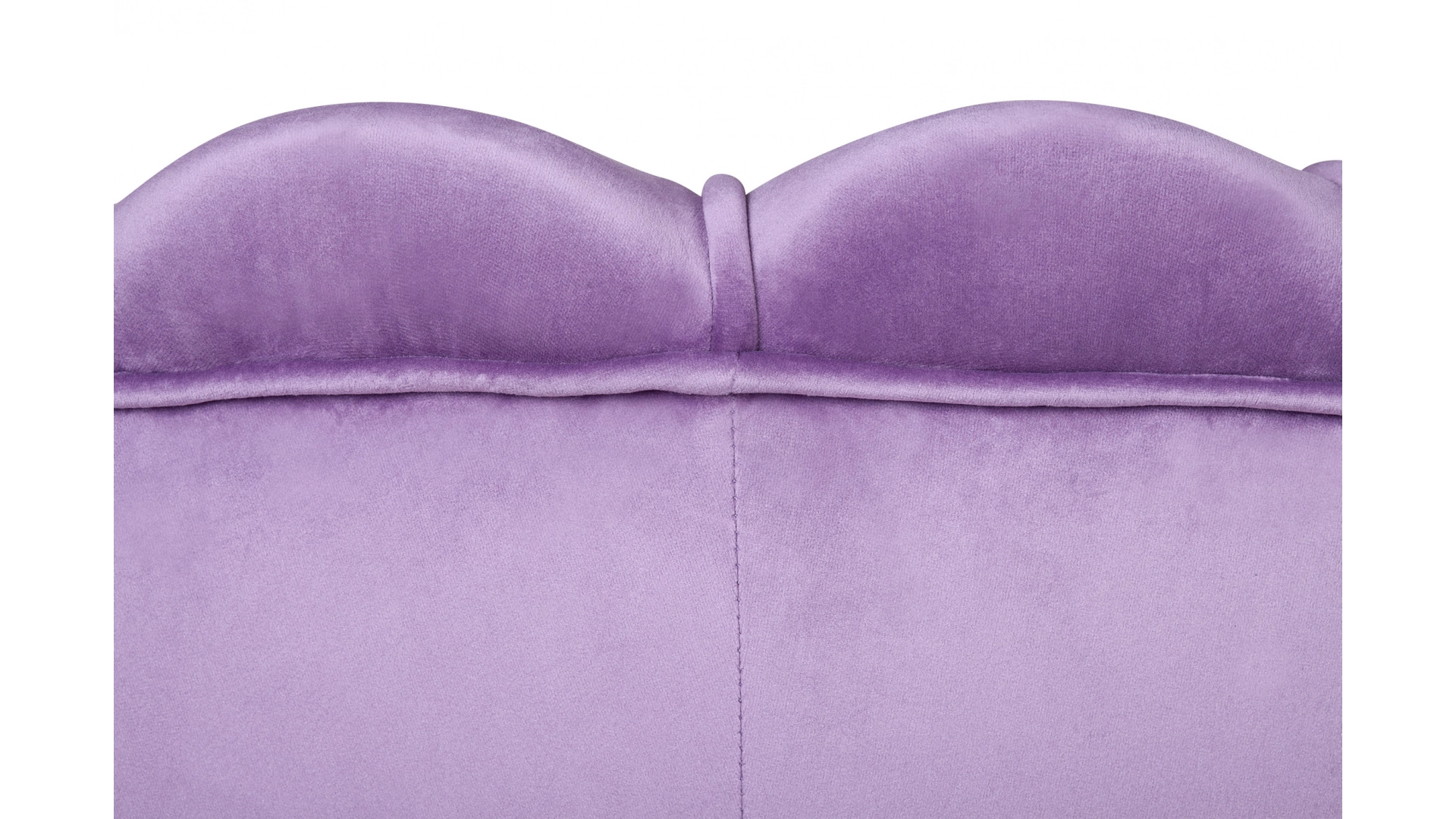 фото Низкое кресло ракушка Pearl Purple на черных ножках