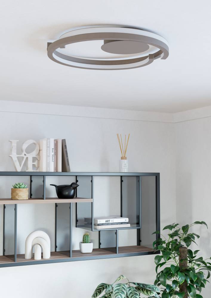 купить 901823 Светодиодный настенно-потолочный светильник с регулировкой цветовой температуры MEZZOMONTE, 40W(LED), 2700-6500K, 3200lm, алюминий, сталь, песо