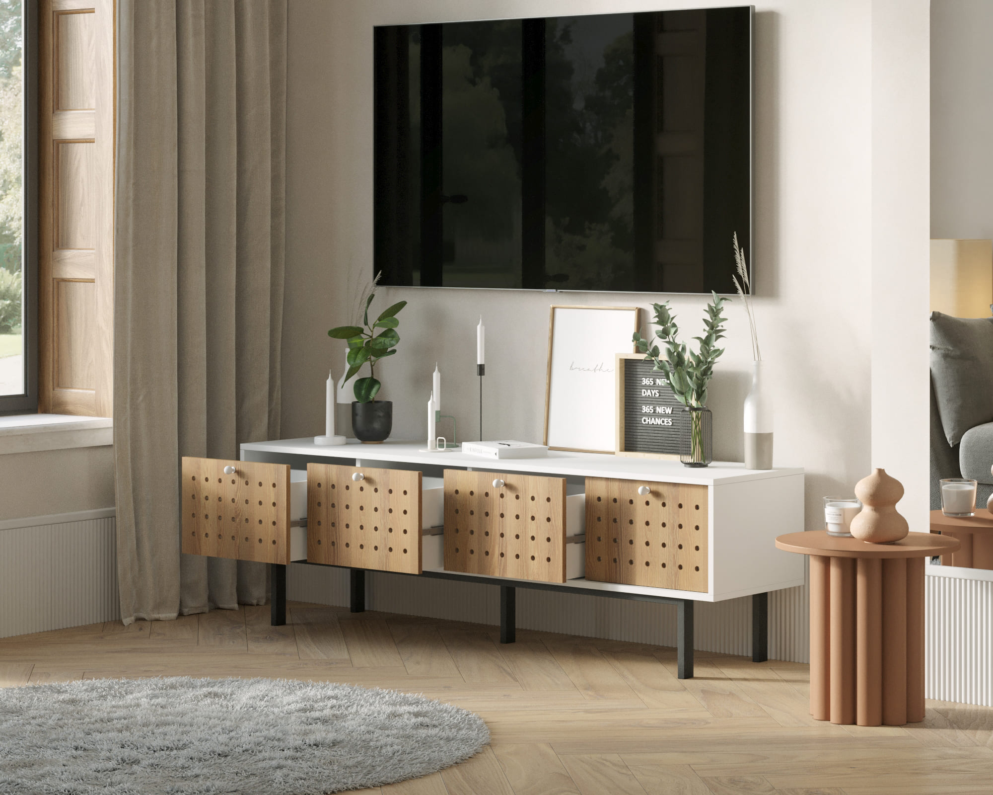 купить Комод низкий с ящиками KOTO арт KT13