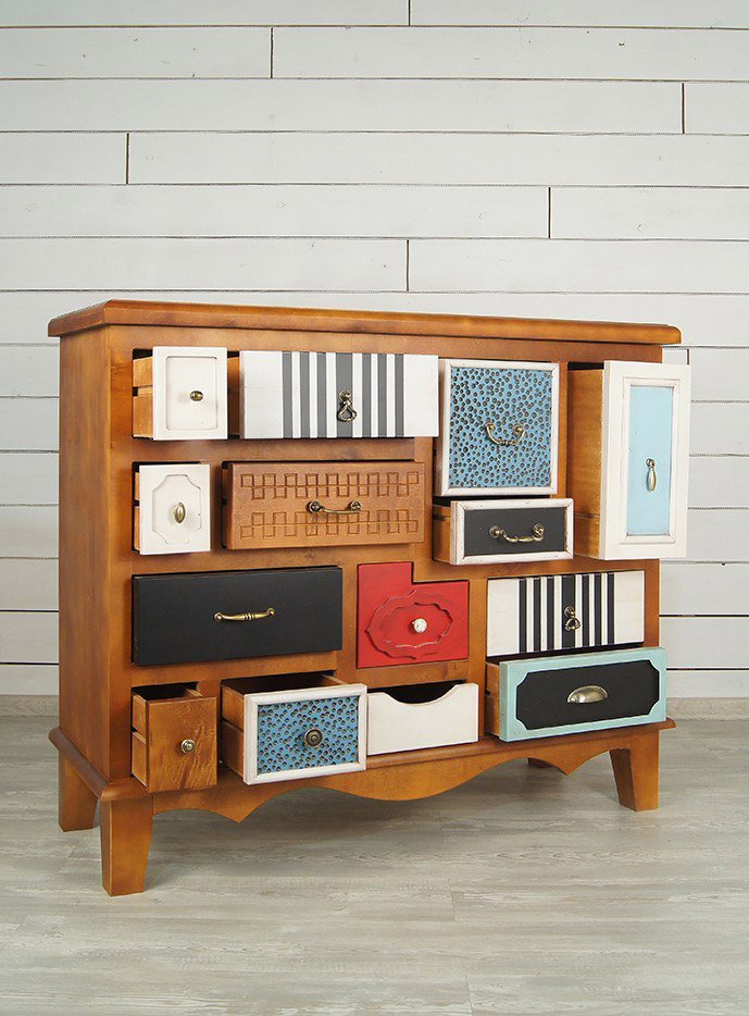 заказать Комод "Gouache Birch"  темный арт M10594ETG/1