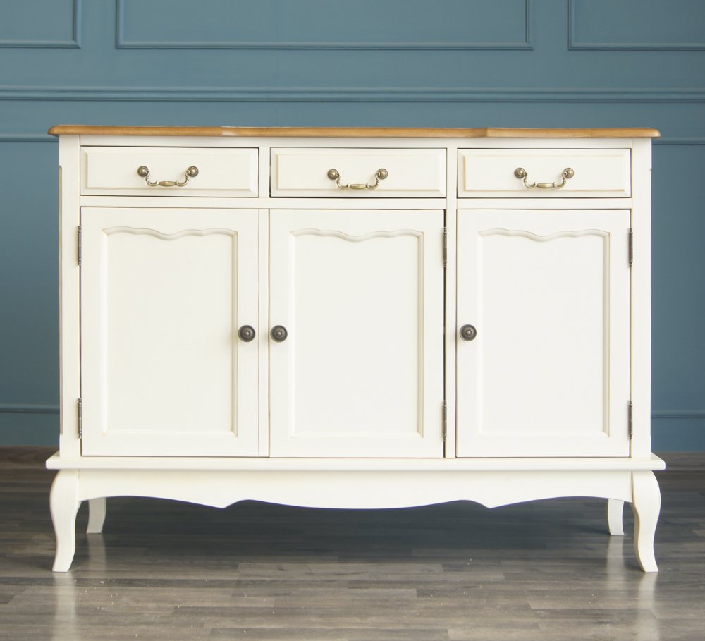 купить Бежевый Комод Leontina (3 ящика и 3 двери) арт ST9344 в интернет-магазине