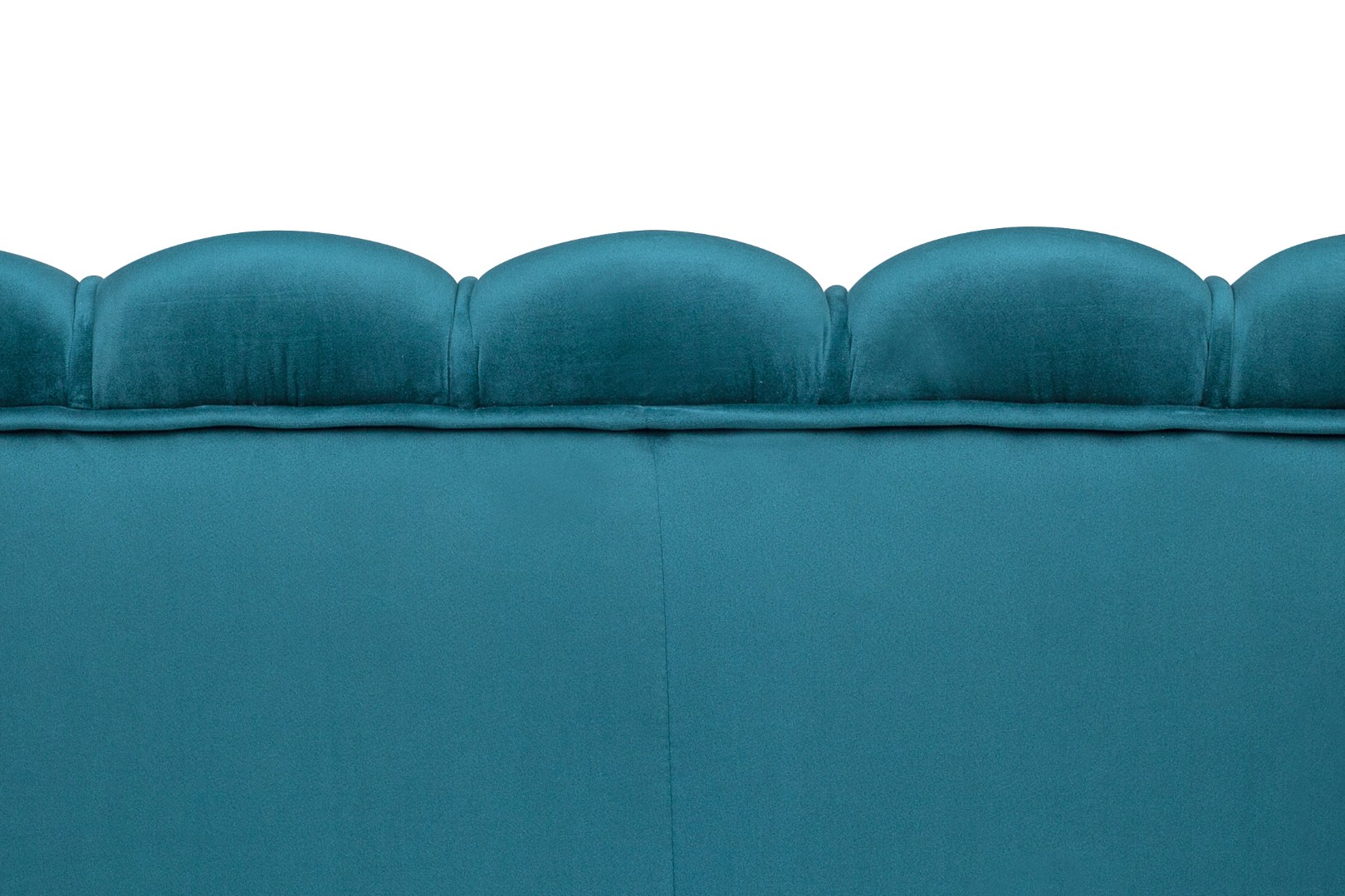 Диван для гостиниц Pearl Triple Marine Velvet на черных ножках в интерьере