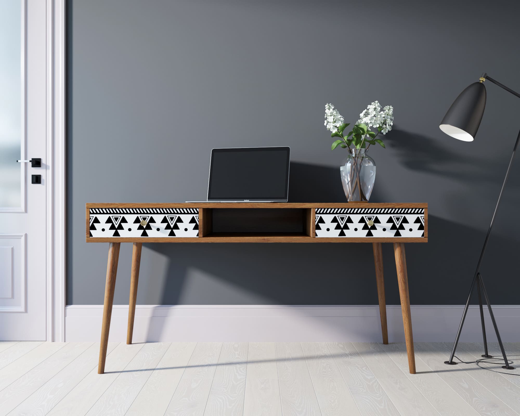 Стол рабочий "Berber" принт 19 арт BB18/Print_19 в интерьере в Москве Стол рабочий "Berber" принт 19 арт BB18/Print_19 в интерьере