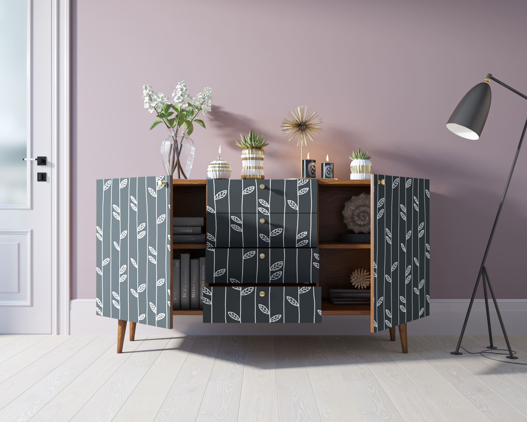 Комод "Berber" с ящиками 18 принт арт BB14/Print_18 в интернет-магазине в Москве Комод "Berber" с ящиками 18 принт арт BB14/Print_18 в интернет-магазине