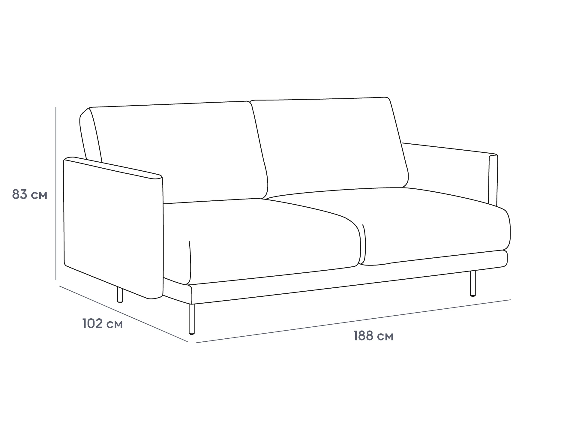 Диван Ricadi в интернет-магазине в Москве Диван Ricadi в интернет-магазине