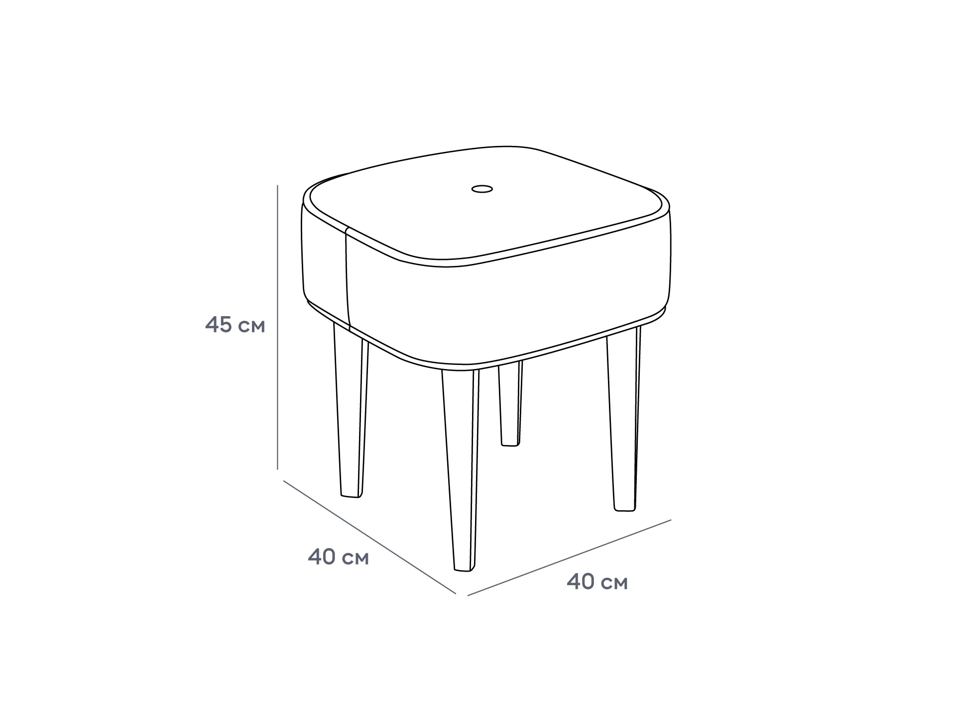 Табурет Handy SQ в интерьере в Москве Табурет Handy SQ в интерьере