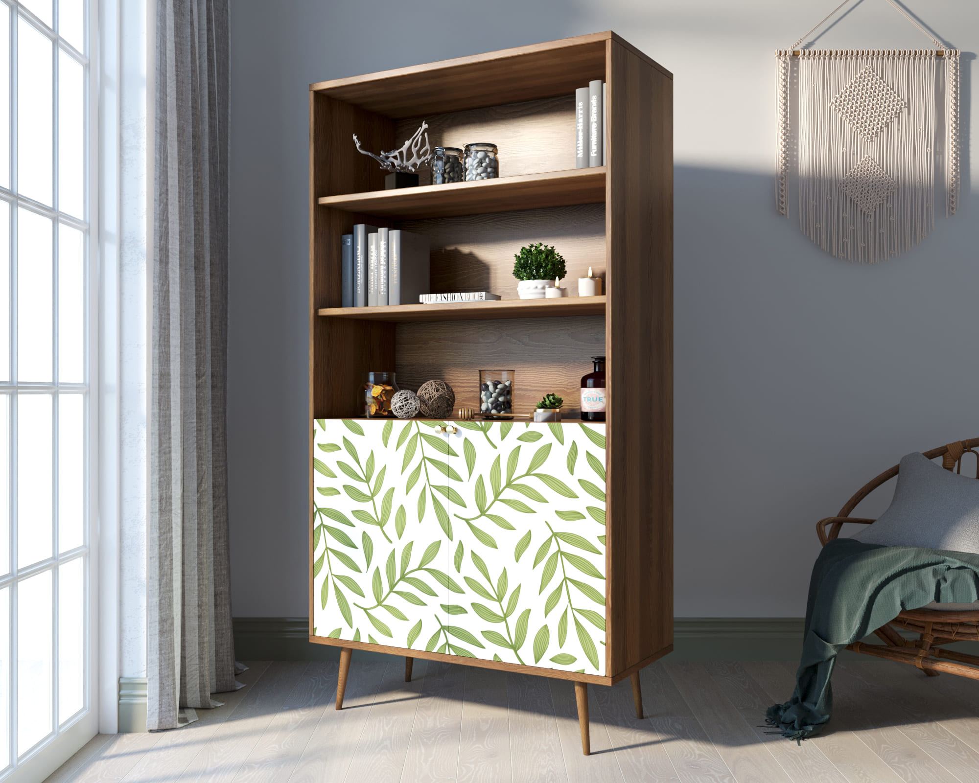 заказать Стеллаж с дверками "Berber" принт 28 арт BB26/Print_28