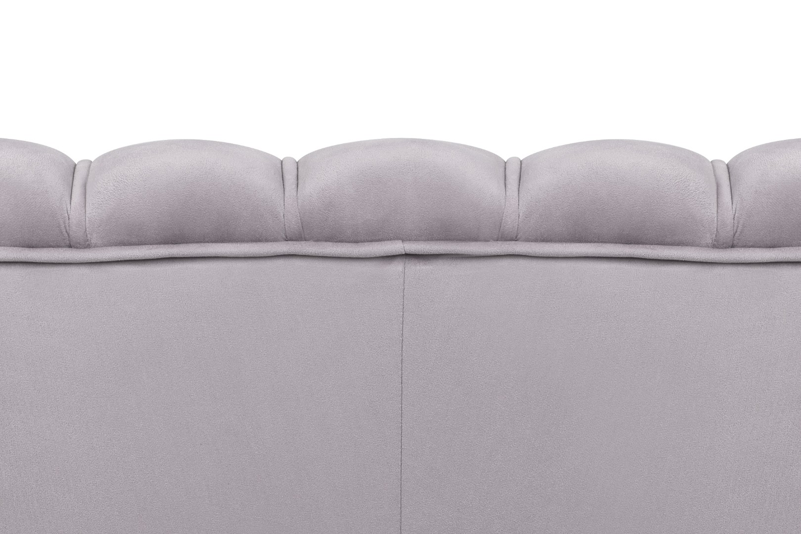 фото Дизайнерский диван для гостиниц Pearl Triple Grey на черных ножках