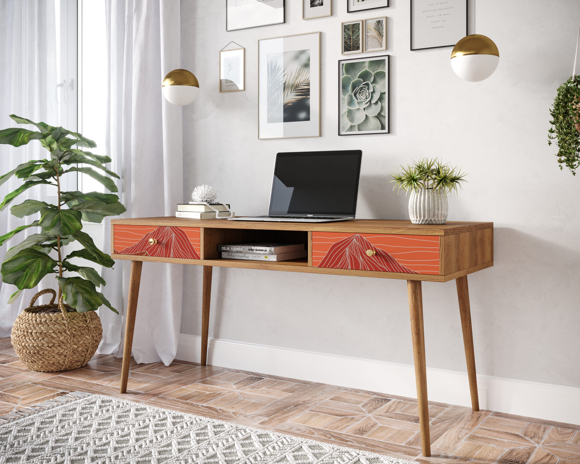 заказать Стол рабочий "Berber" принт 49 арт BB18/Print_49