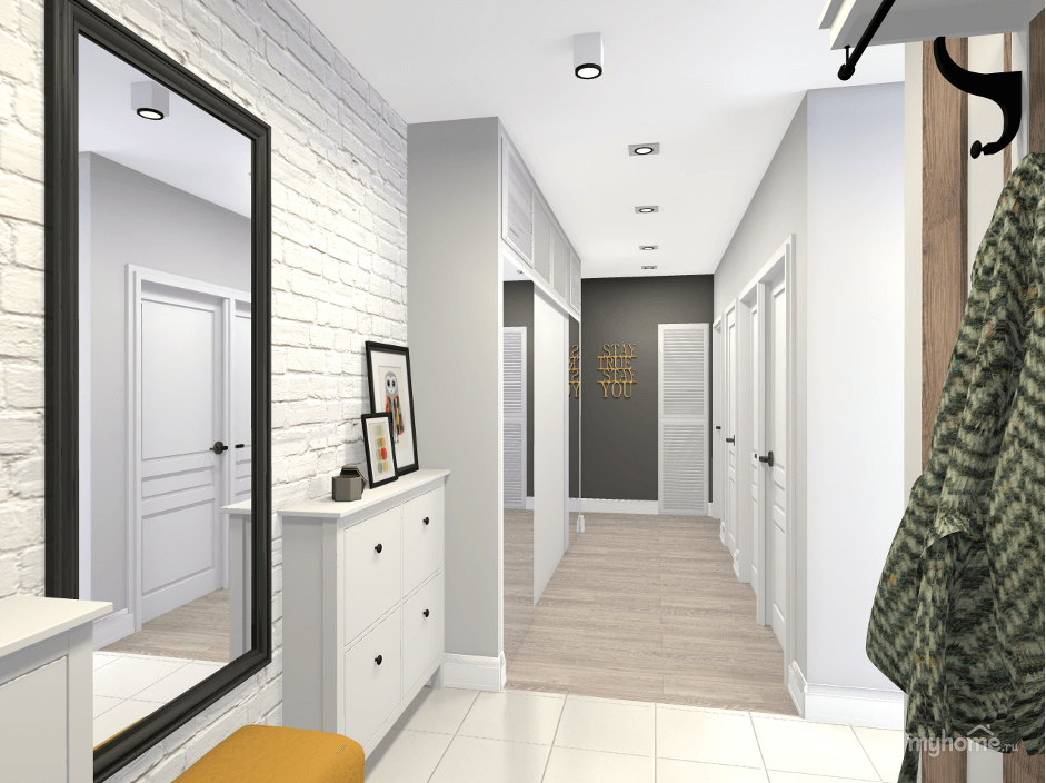 Дизайн узкой прихожей и коридора