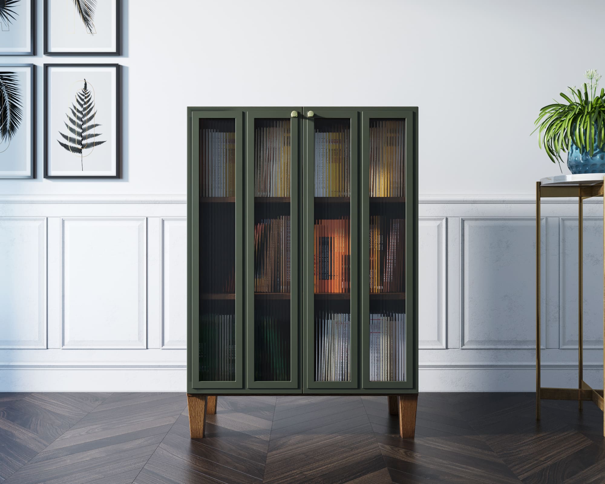 Шкаф-буфет "Andersen" малый с рифлеными стеклами арт AN18/1 в интернет-магазине в Москве Шкаф-буфет "Andersen" малый с рифлеными стеклами арт AN18/1 в интернет-магазине