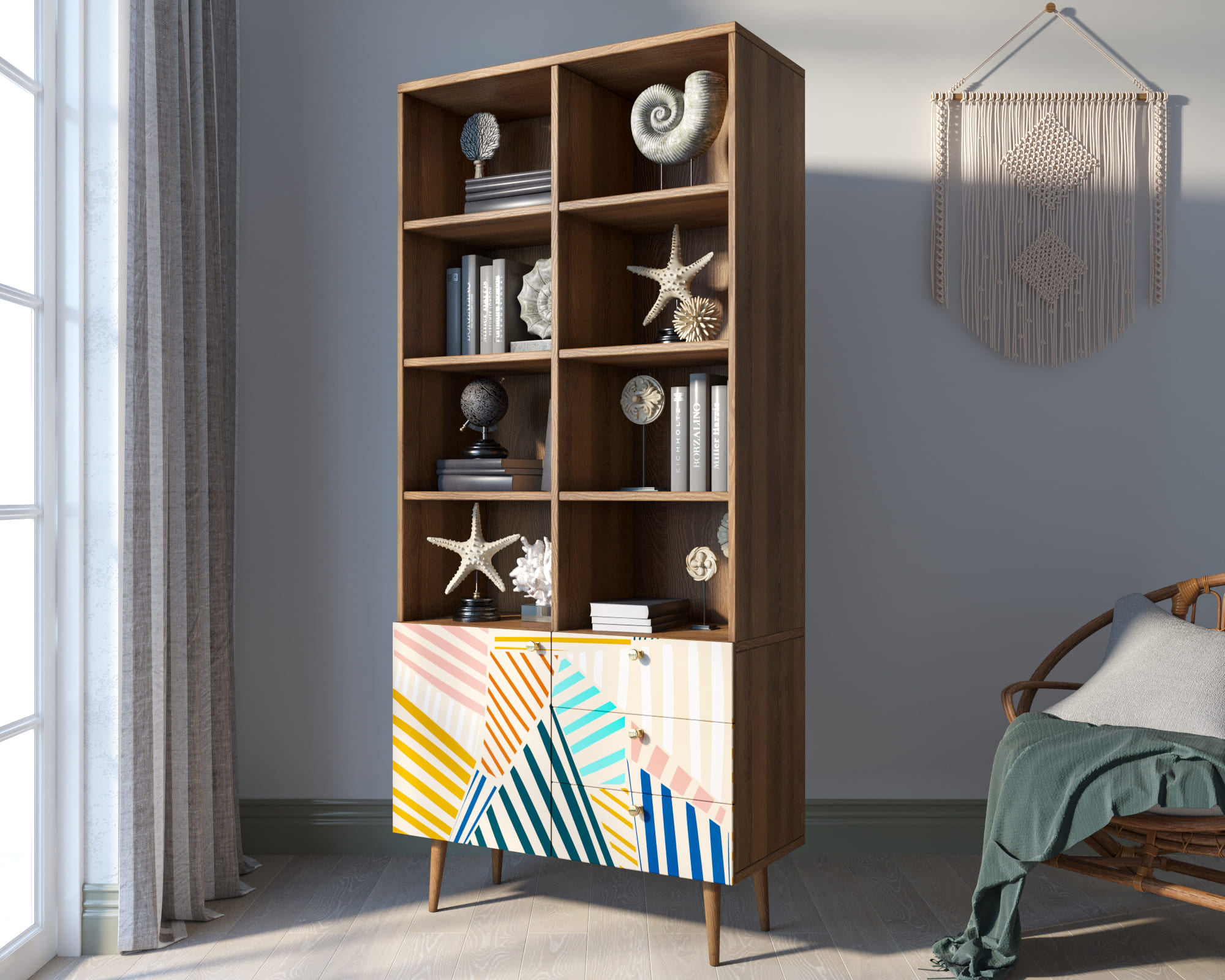 заказать Стеллаж на комоде "Berber" принт 42 арт BB44/Print_42