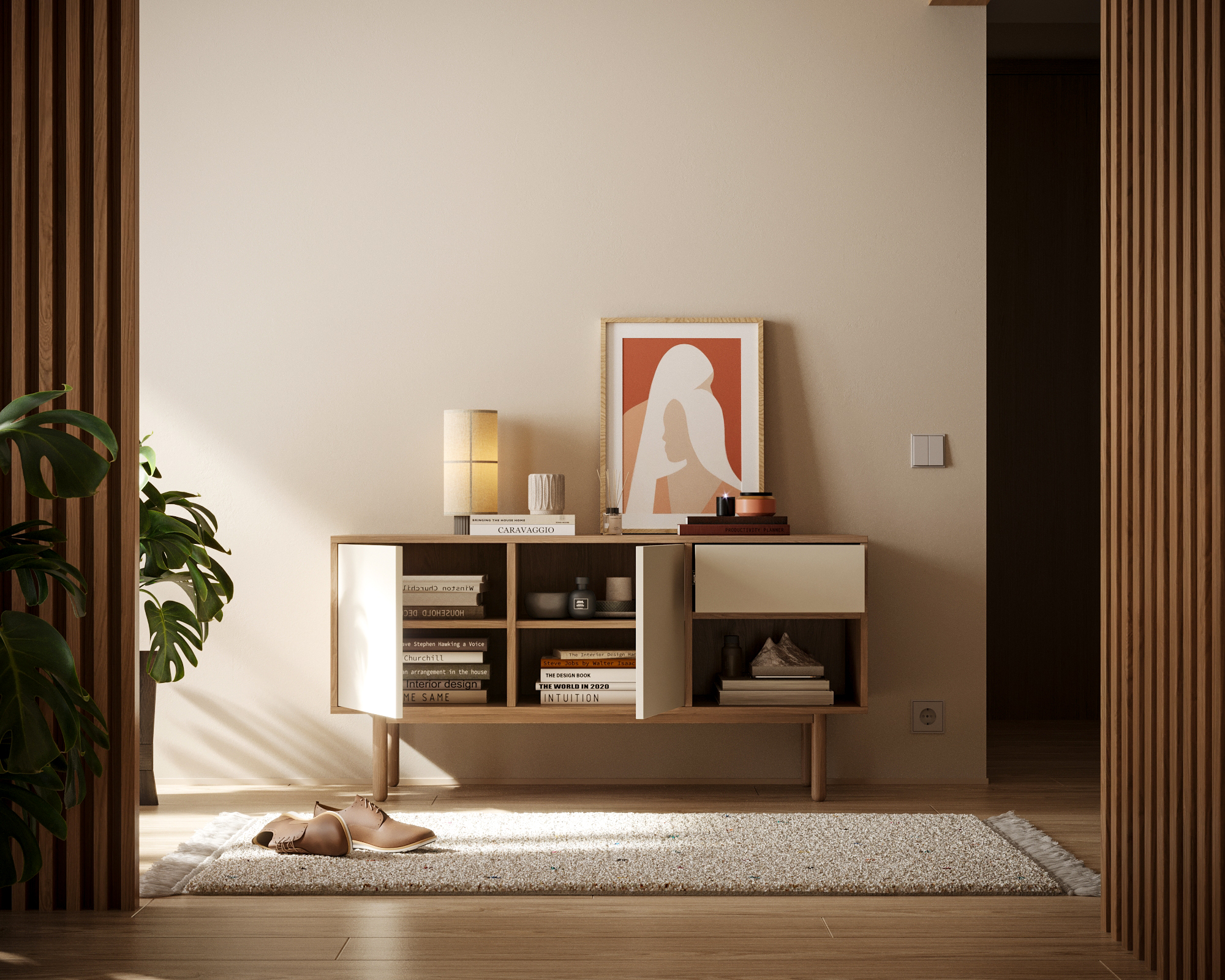 купить Комод с дверками "Alice" арт ALC15