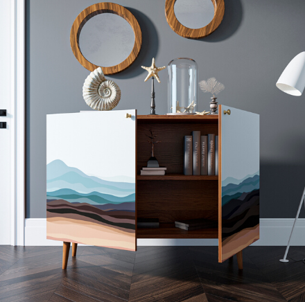 купить Комод "Berber" две дверки 11 принт арт BB04/Print_11