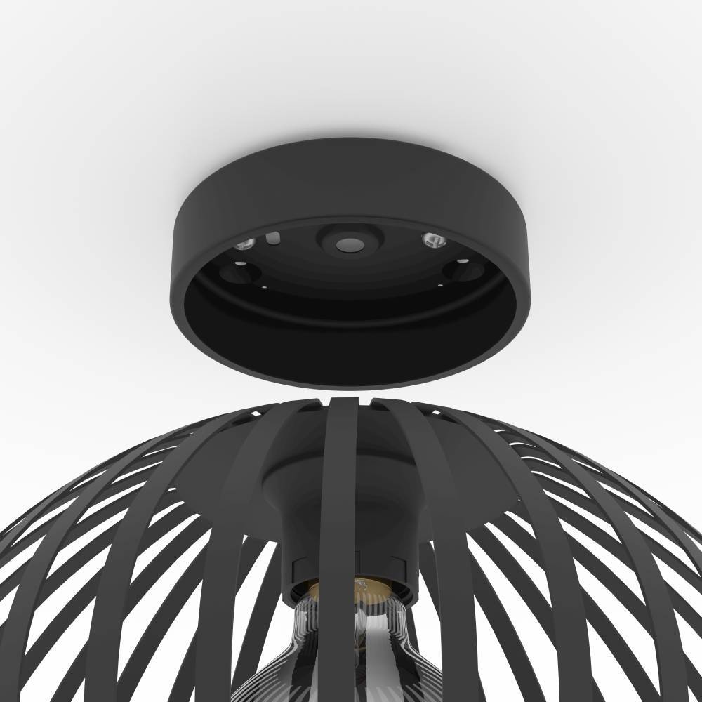 заказать 900792 Потолочный светильник MOGANO 3, 1X40W (E27), H180, ?280, сталь, черный в Москве заказать 900792 Потолочный светильник MOGANO 3, 1X40W (E27), H180, ?280, сталь, черный