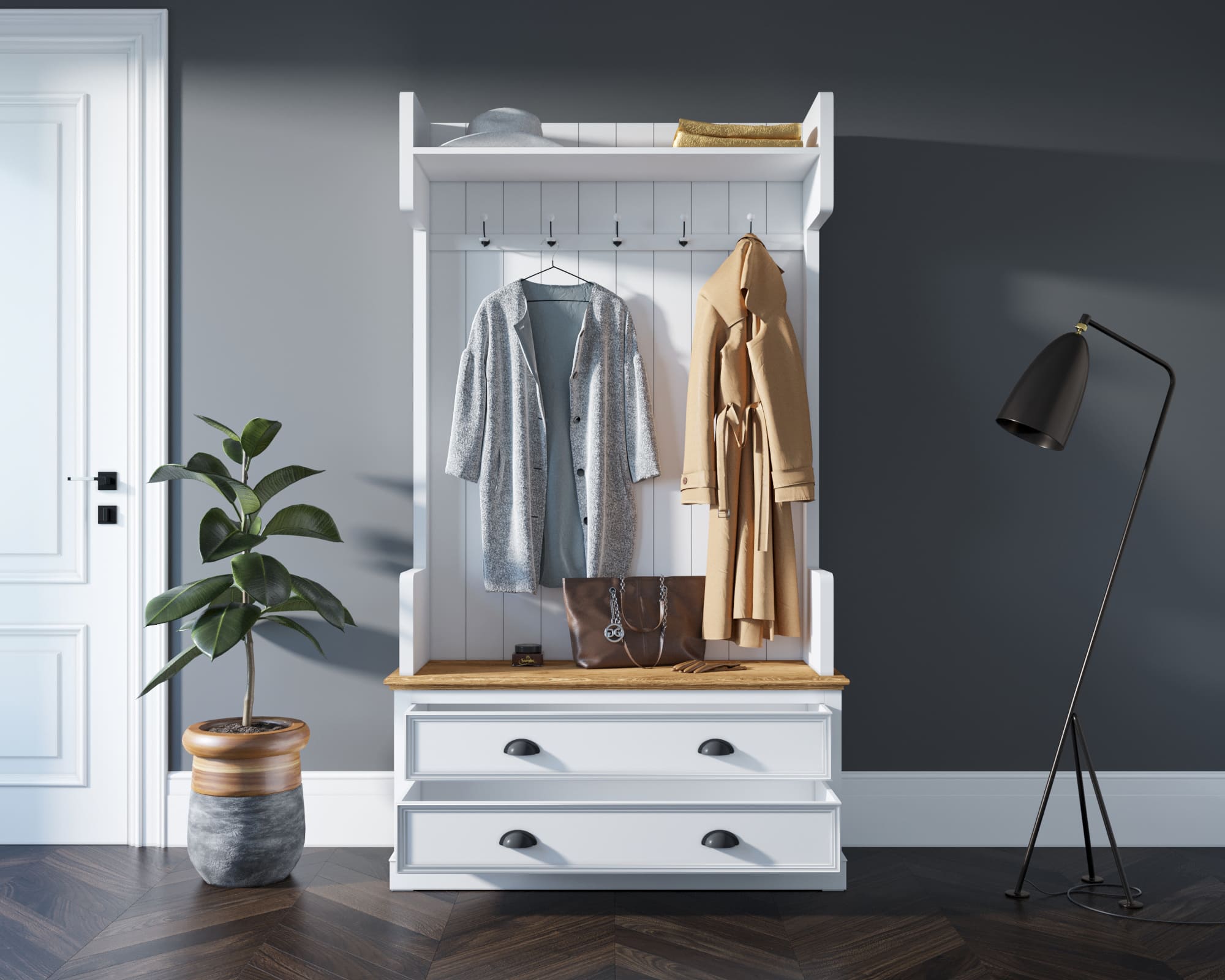 купить Прихожая в стиле Прованс "Palermo" арт PL1025 в Москве купить Прихожая в стиле Прованс "Palermo" арт PL1025