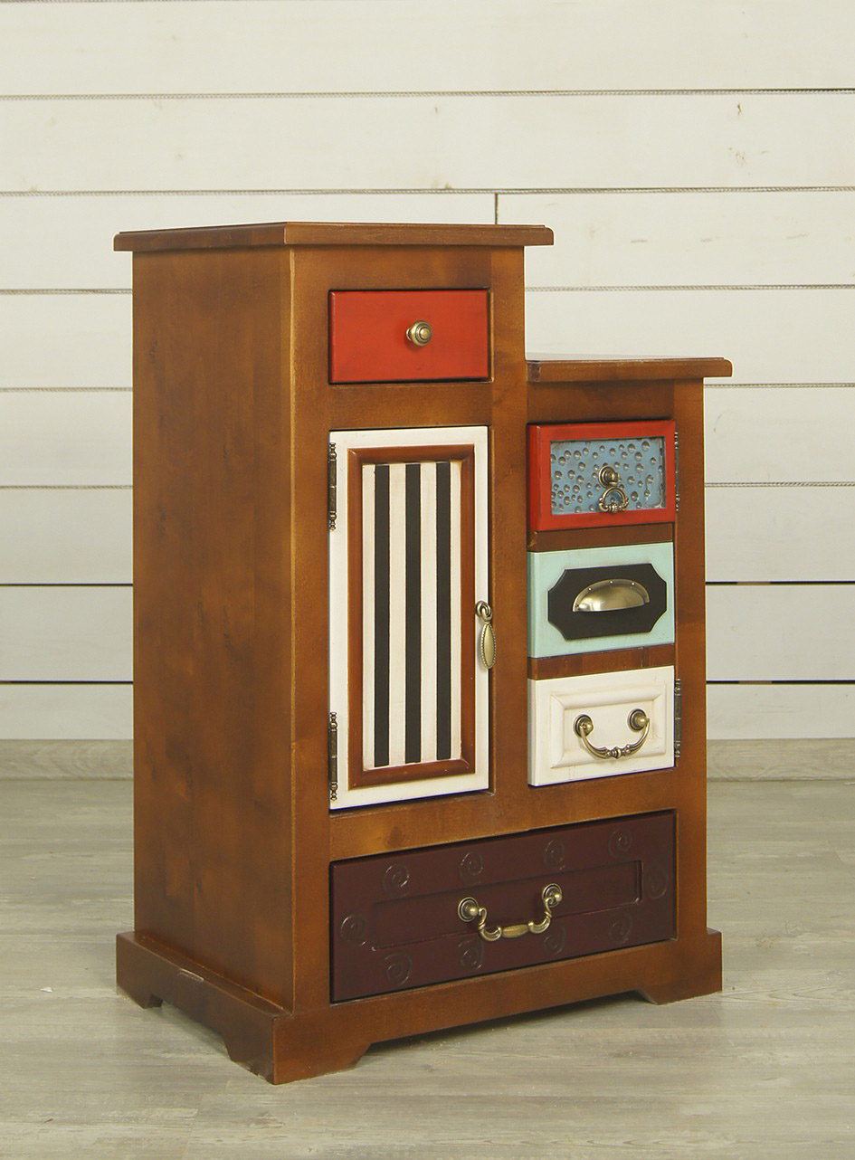 купить Прикроватная тумба "Gouache Birch" арт M20010ETG/1, разноцветная