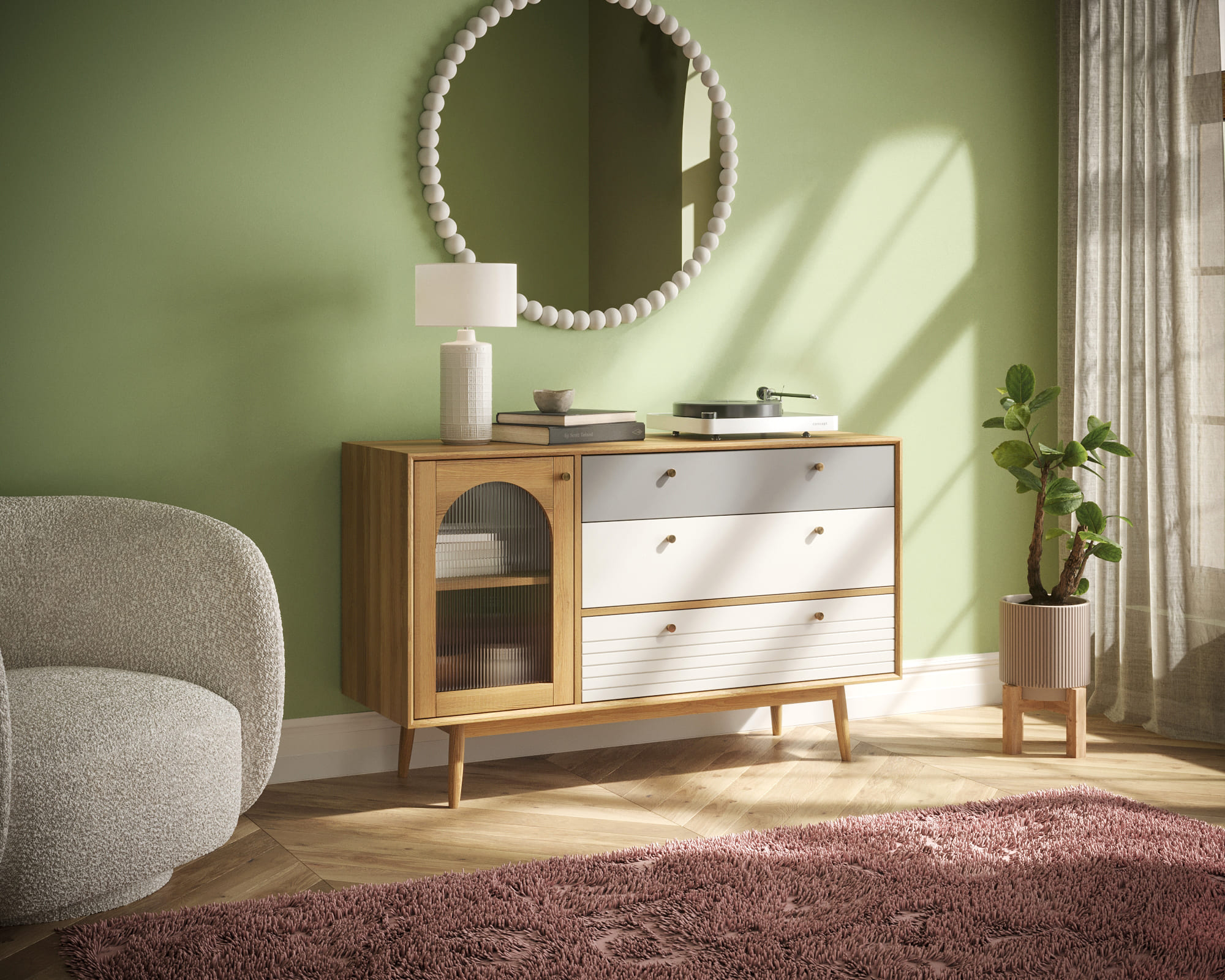 заказать Комод "Pollo" с ящиками и дверками арт. POL07