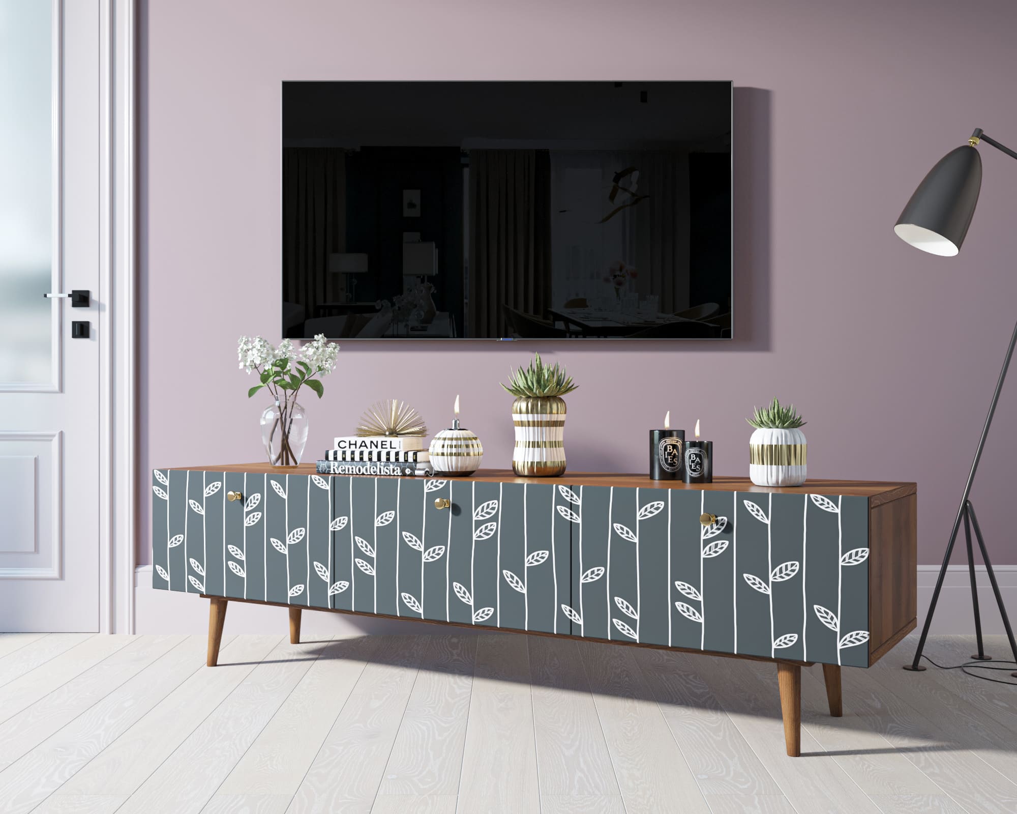 фото Комод "Berber" с ящиками низкий под TV принт 18 арт BB19/Print_18 в Москве фото Комод "Berber" с ящиками низкий под TV принт 18 арт BB19/Print_18