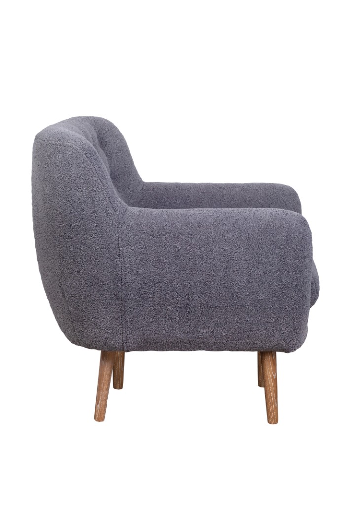 заказать Низкое кресло Fuller Grey Boucle