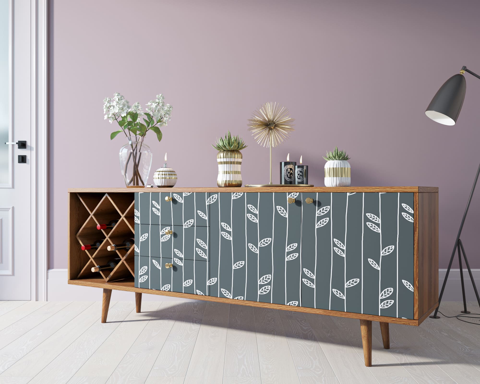 фото Комод "Berber" удлиненный с бутылочницей 18 принт арт BB15/Print_18 в Москве фото Комод "Berber" удлиненный с бутылочницей 18 принт арт BB15/Print_18