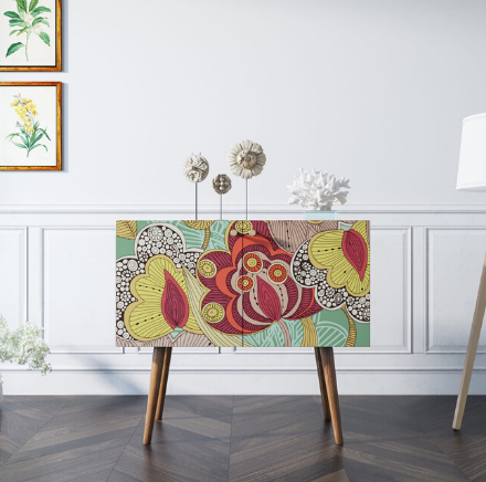 Комод на высоких ножках "Berber" малый 6 принт арт BB13/Print_06 в Москве Комод на высоких ножках "Berber" малый 6 принт арт BB13/Print_06