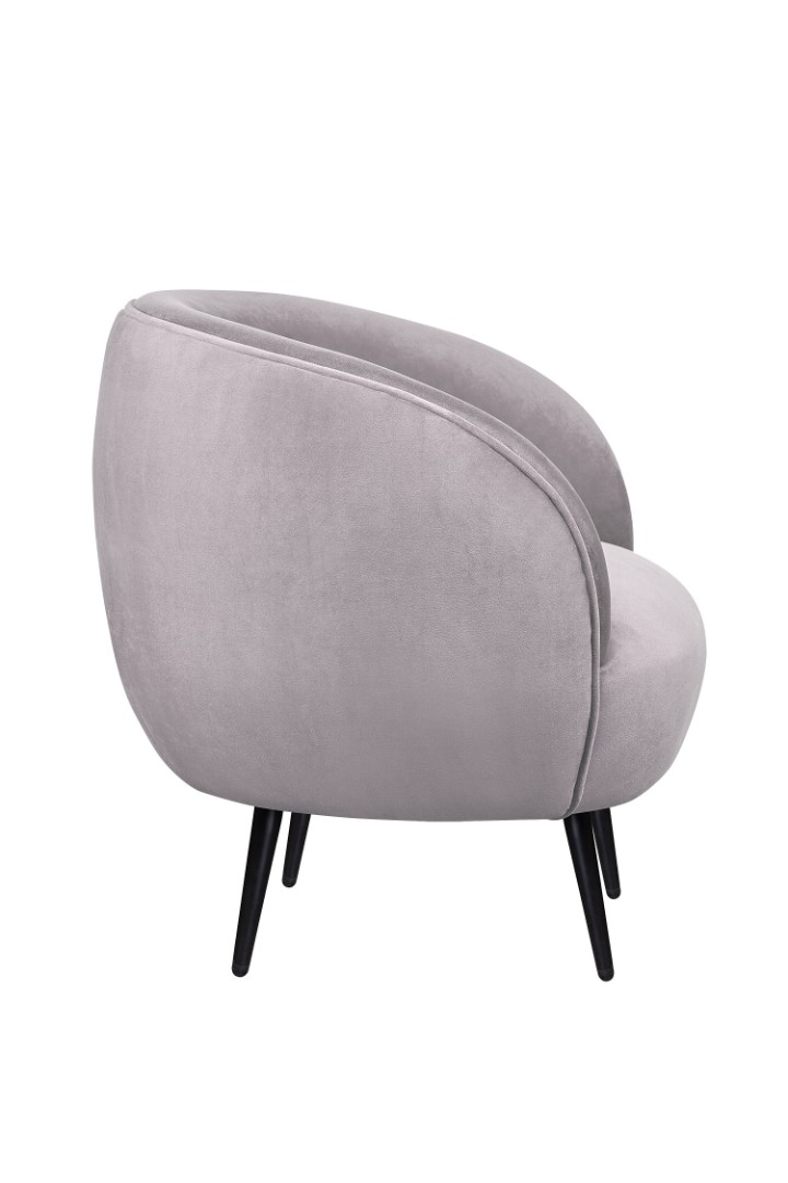 заказать Мягкое кресло Benee Grey на черных ножках