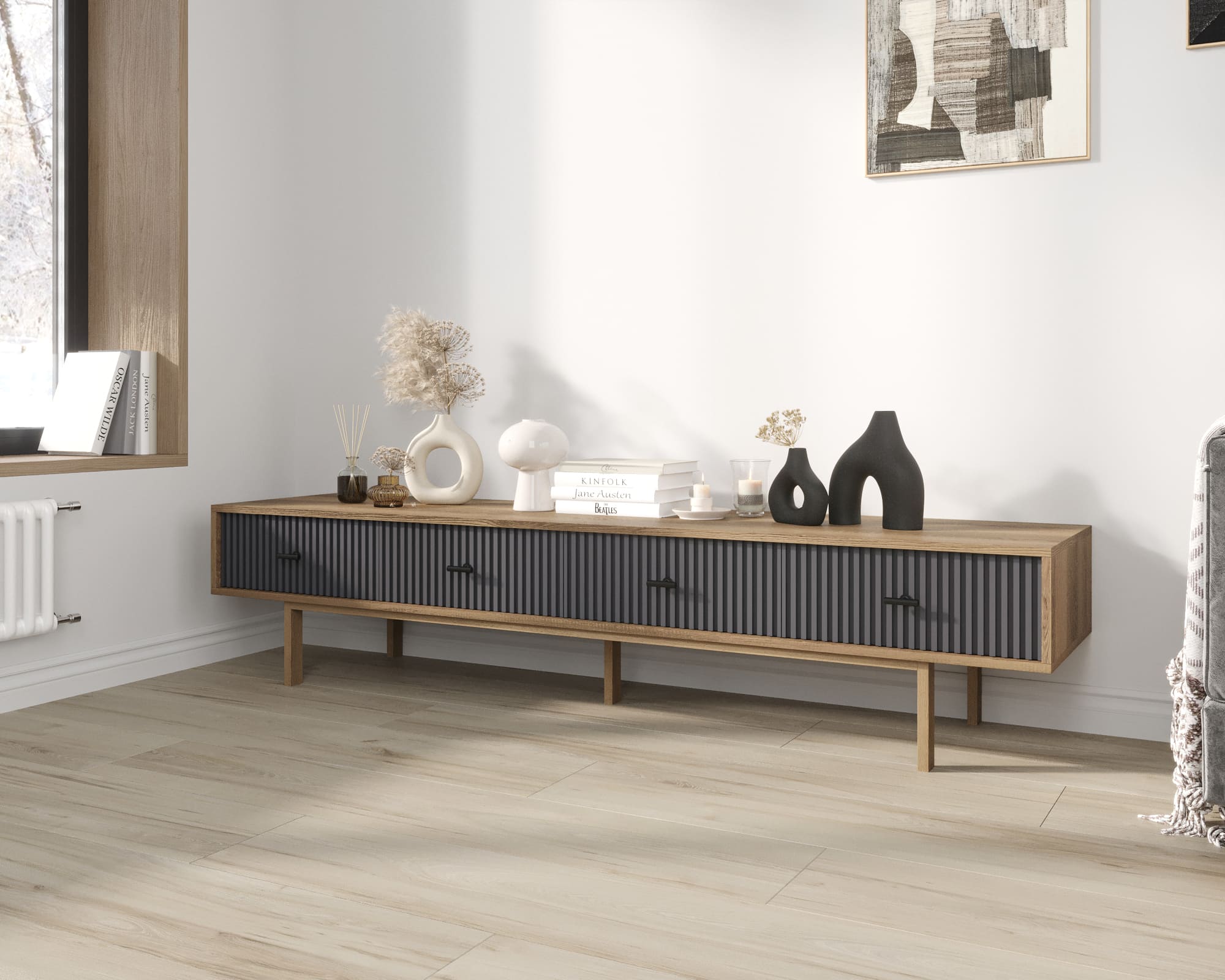 заказать Комод с четырьмя ящиками под TV "Emerson" арт EM06/7024/L в Москве заказать Комод с четырьмя ящиками под TV "Emerson" арт EM06/7024/L