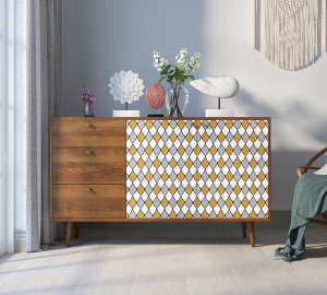 Комод "Berber" с двумя дверками и ящиками 22 принт арт BB05/Print_22