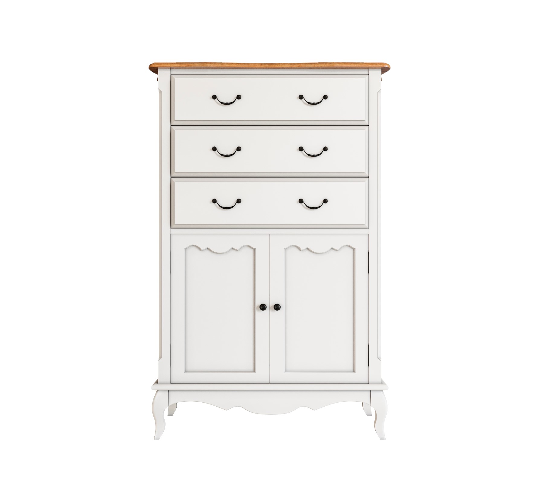 Комод Leontina три ящика две дверки арт ST9354 в интернет-магазине в Москве Комод Leontina три ящика две дверки арт ST9354 в интернет-магазине