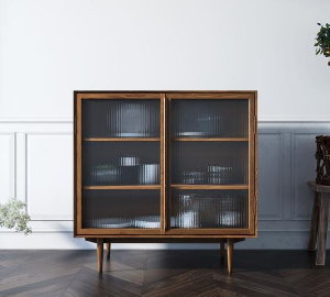 Буфет "Bruni" с дверками и витражными стеклами арт BR60