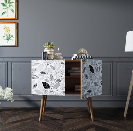 Комод на высоких ножках "Berber" малый принт 9 арт BB13/Print_09