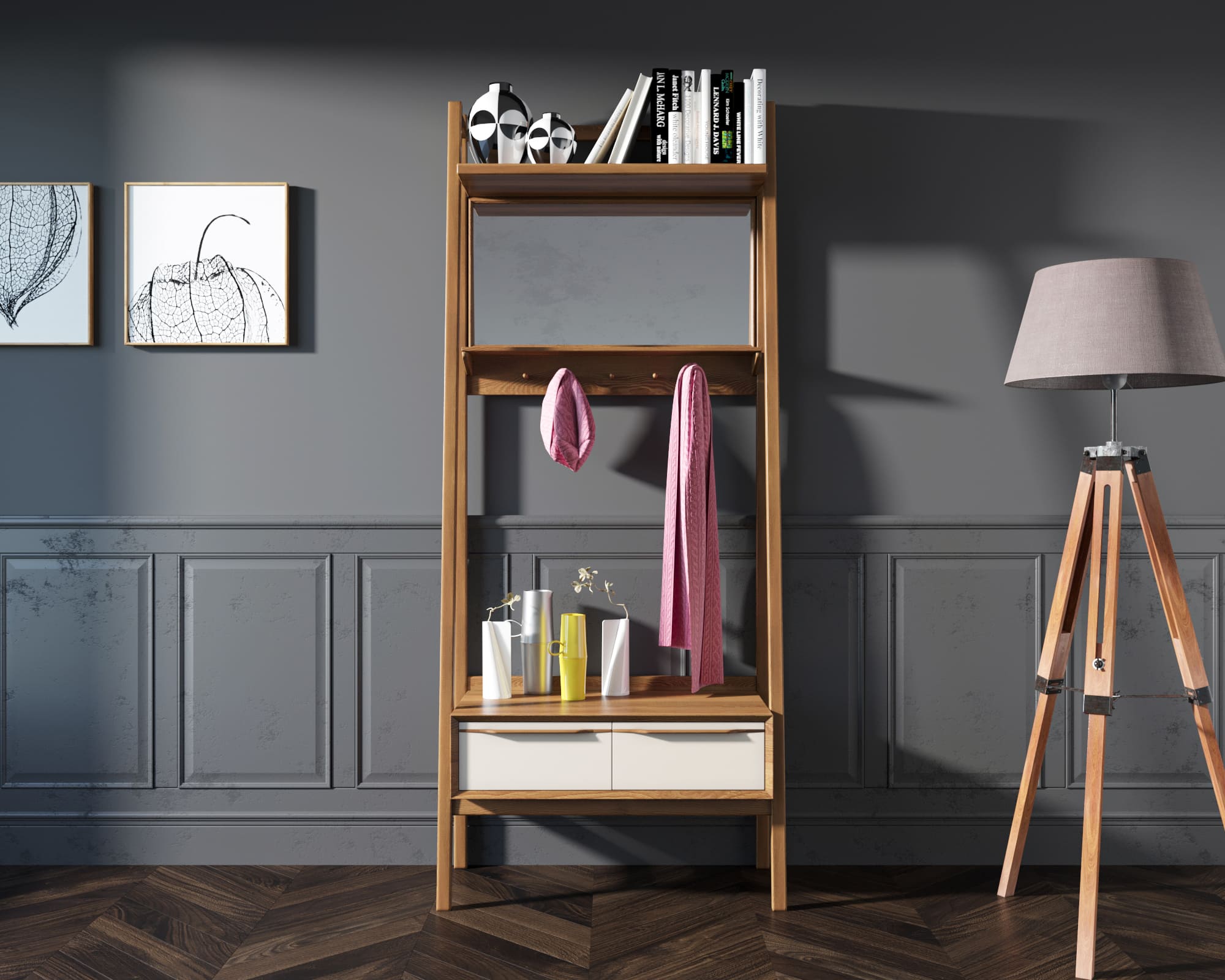 фото Прихожая из массива дерева "Bruni white" арт BR28WH в Москве фото Прихожая из массива дерева "Bruni white" арт BR28WH