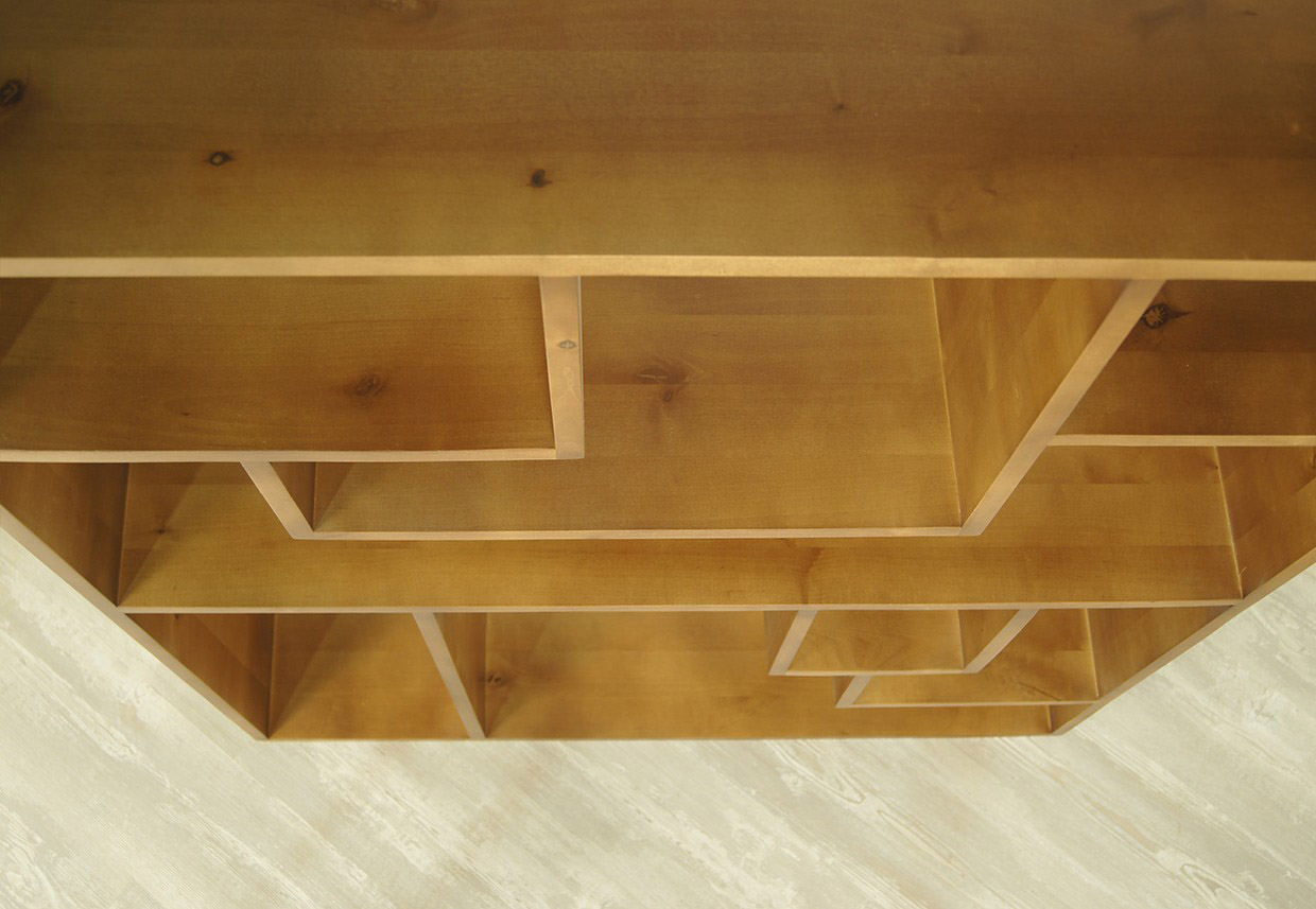 заказать Открытый стеллаж в стиле Лофт «Aquarelle Birch» арт ETG108